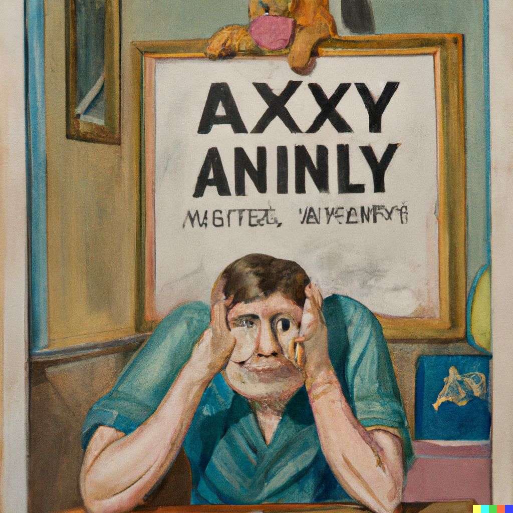 a representation of anxiety, painting by Norman Rockwell